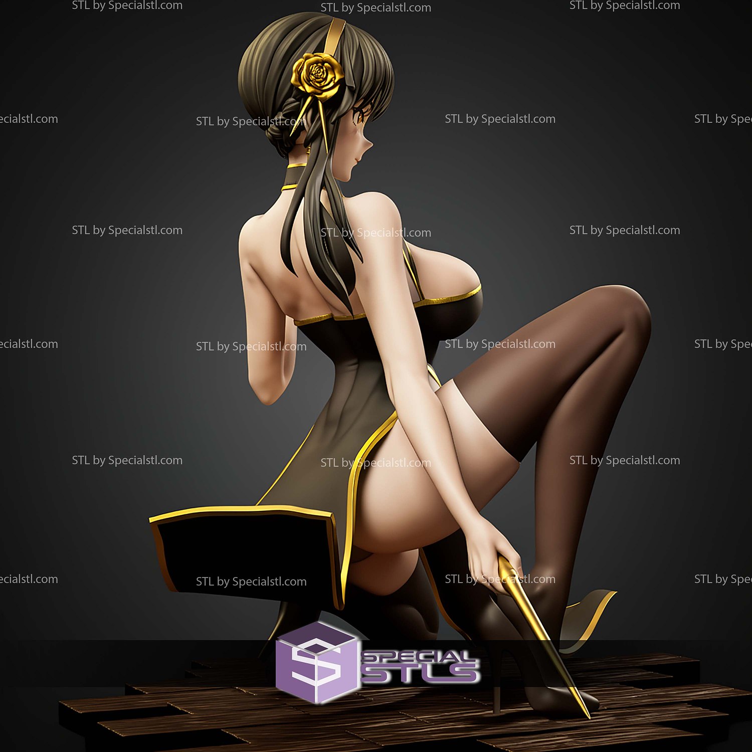 Yor Forger Sexy 1 7 STL Files 3D Model — view 4
