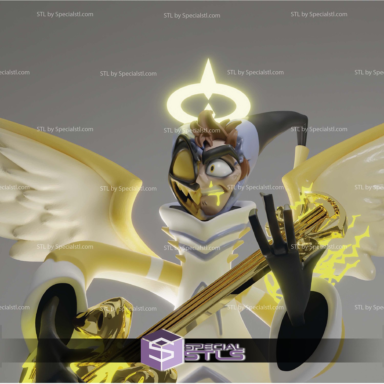 Adam de Hazbin Hotel Digital Sculpture 3D STL Model — view 4