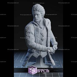 Virgil Devil May Cry 5 Sword Bust 3D Printer Files STL Model