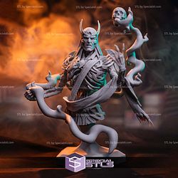 Vecna Bust Dungeons and Dragons V2 3D Printer Files STL Model