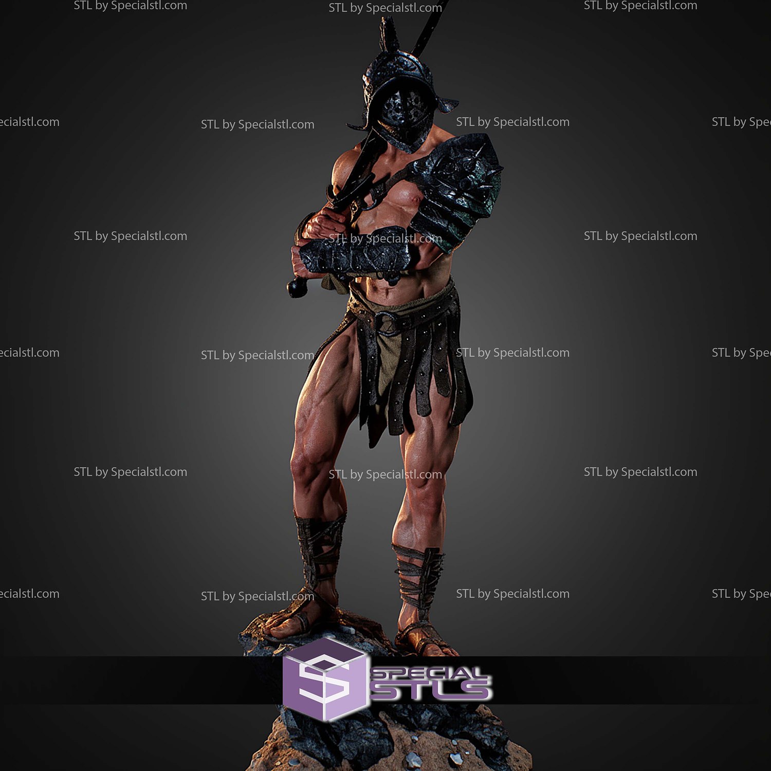 Legendary Gladiador STL Files 3D Model — view 2