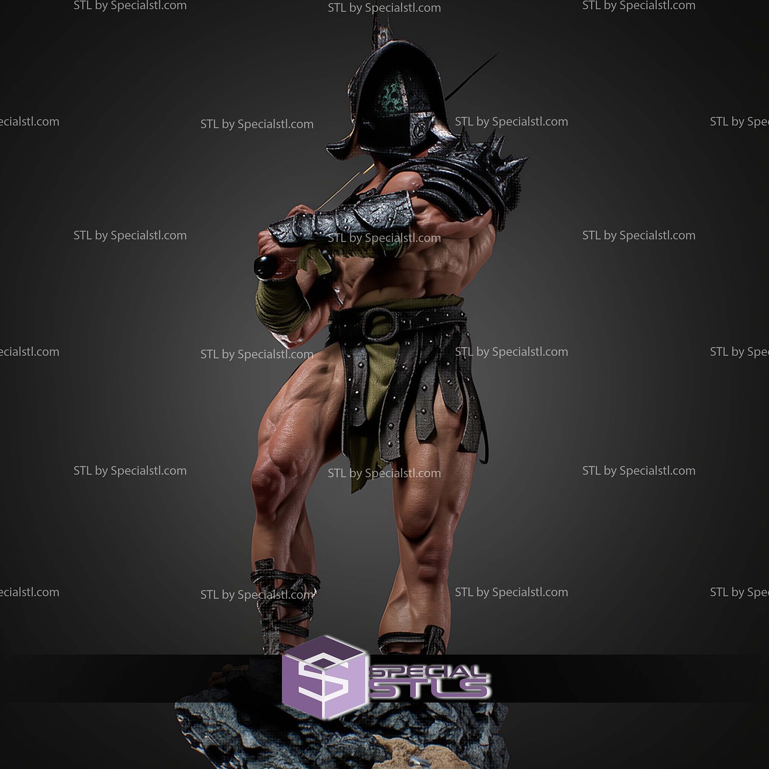 Legendary Gladiador STL Files 3D Model — view 5