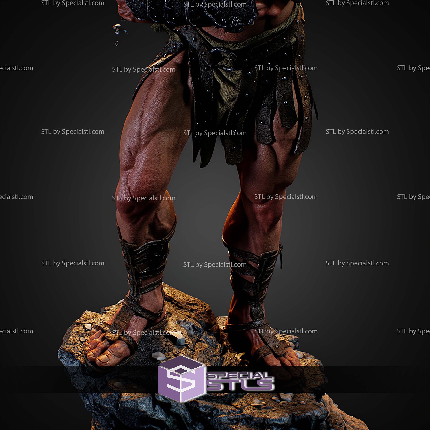 Legendary Gladiador STL Files 3D Model — view 6