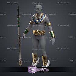 Cosplay STL Files Namor Armor and Spear 3D Model