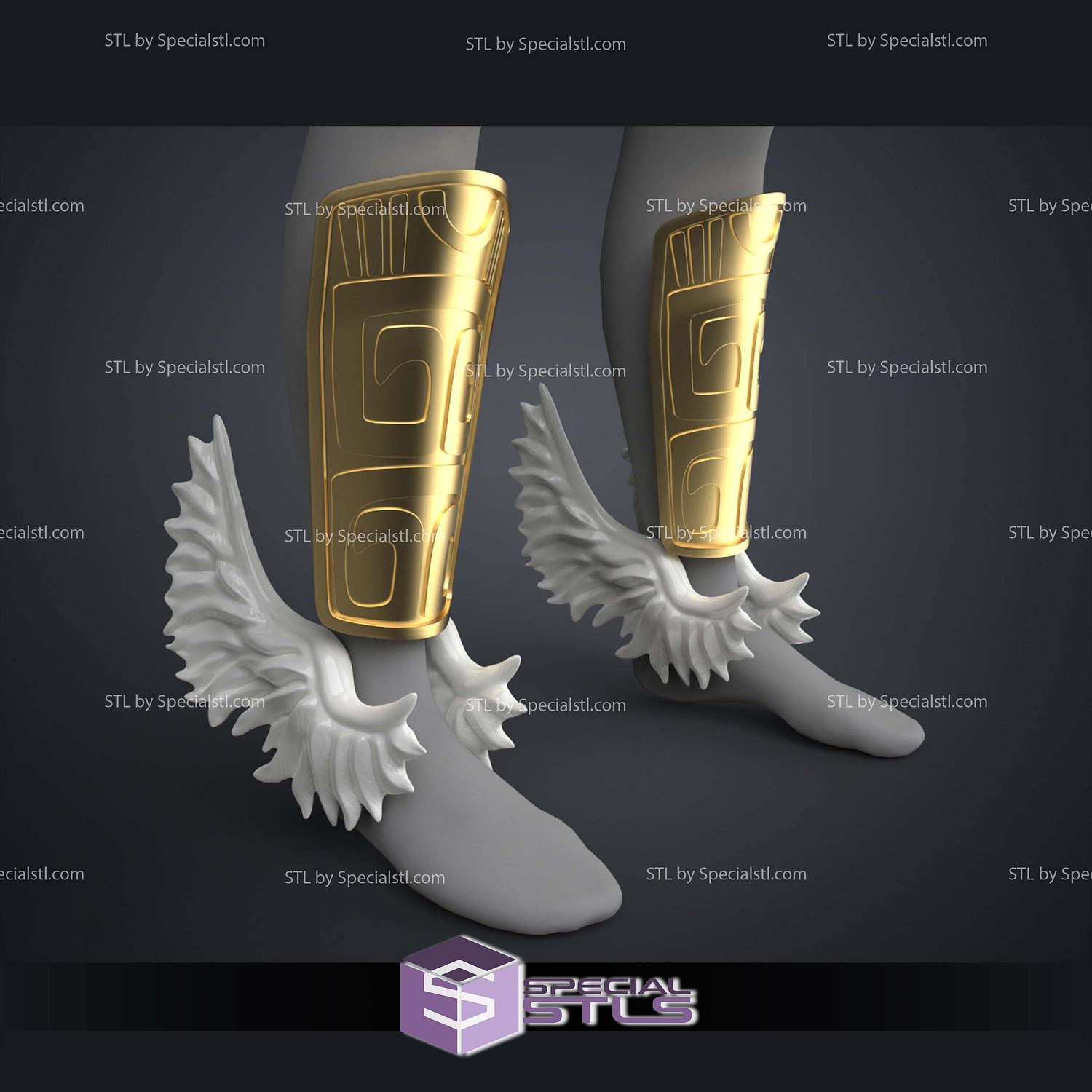 Cosplay STL Files Namor Armor and Spear 3D Model — view 6