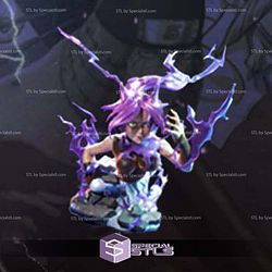 Yoruichi Bleach Purple Bust 3D Printer Files STL Model
