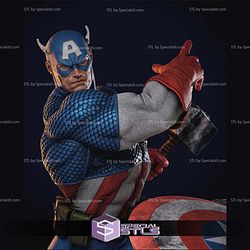 Captain America Comics and Ultron STL Printer Files 3D Model