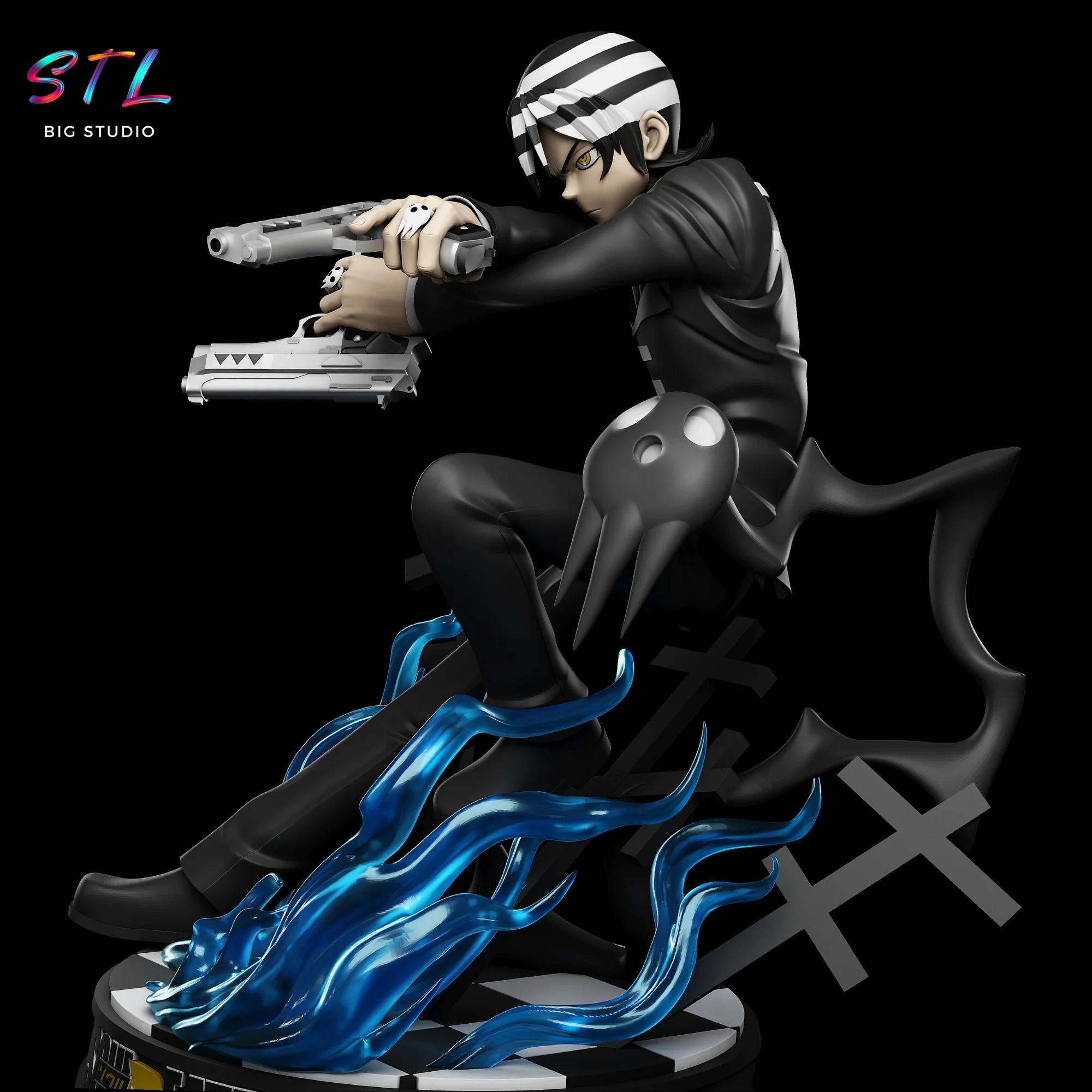 Death the Kid STL | Soul Eater | 3D Printable Figure Model — view 2