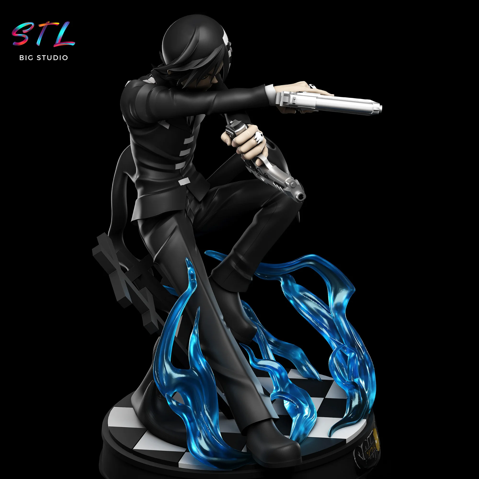 Death the Kid STL | Soul Eater | 3D Printable Figure Model — view 3