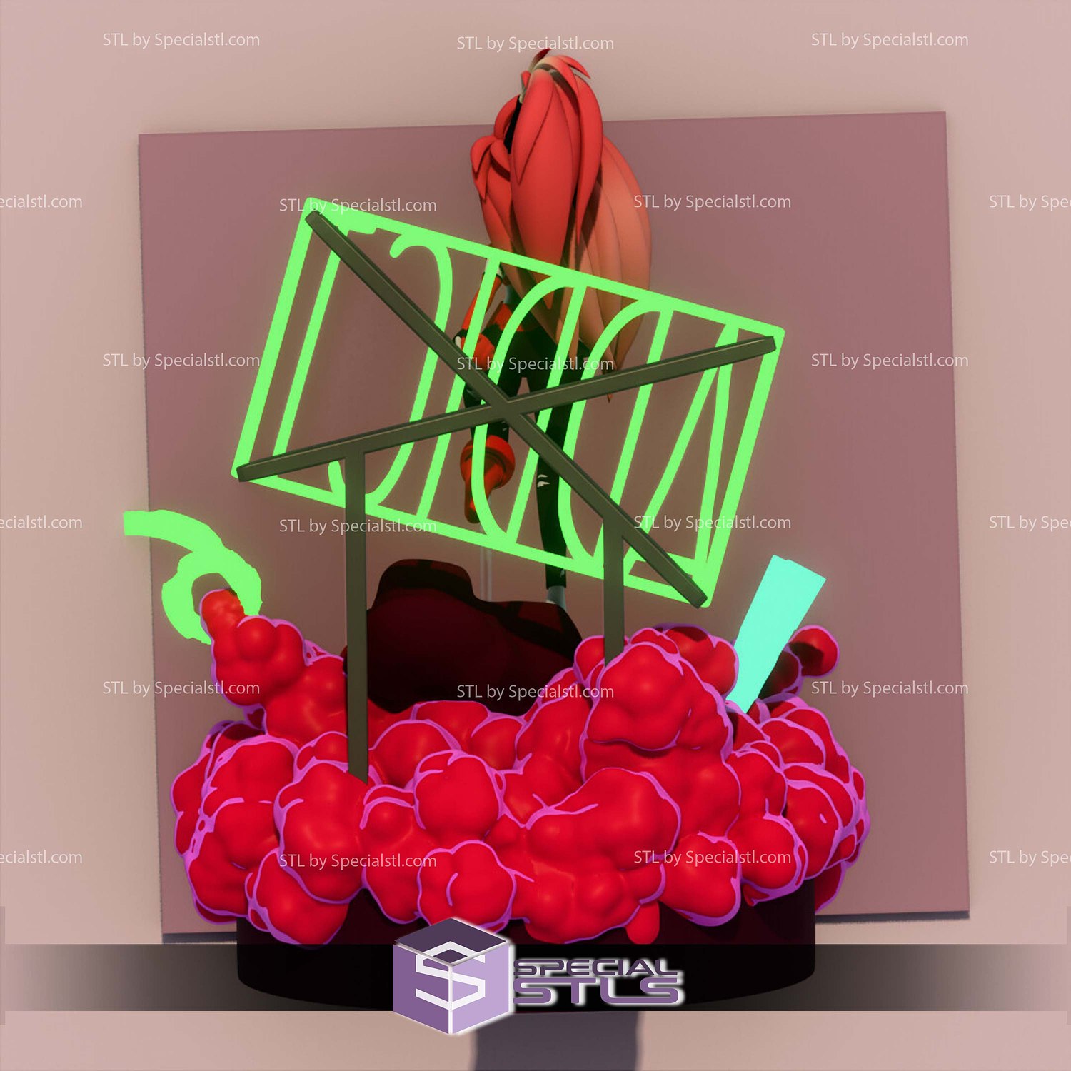 Cherri Bomb Hazbin Hotel Sculptures 3D Printing STL Model — view 4