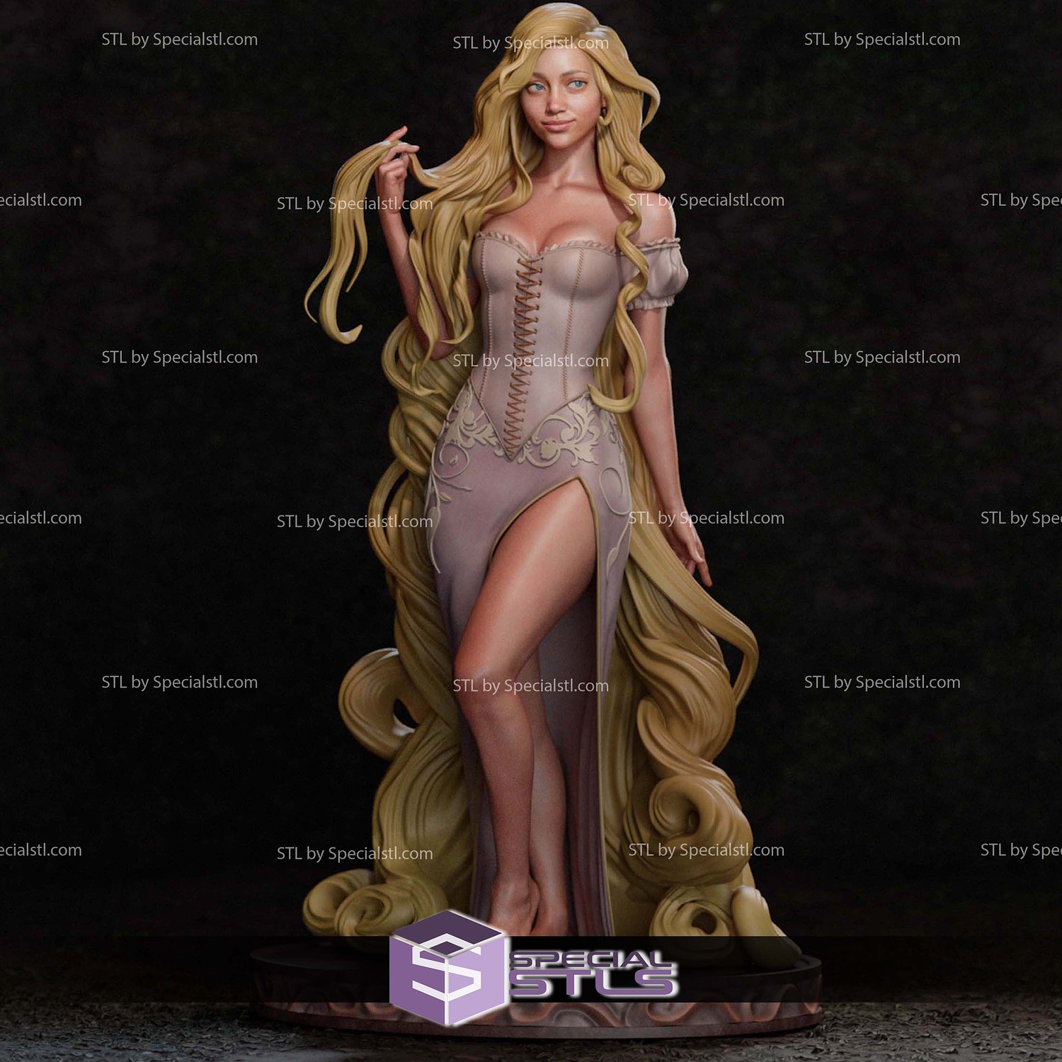 Rapunzel New Version V2 3D Printer Files STL Model — view 3