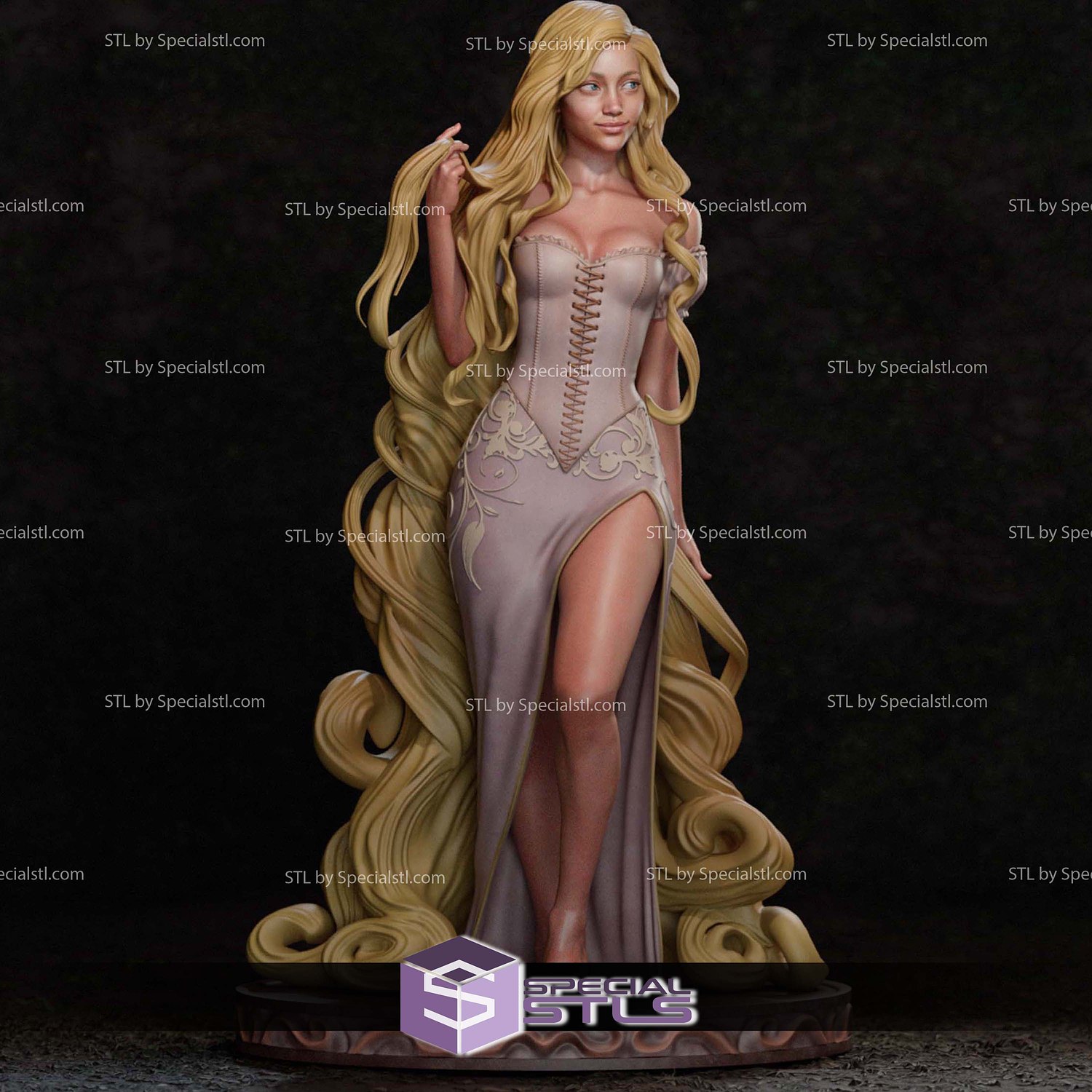 Rapunzel New Version V2 3D Printer Files STL Model — view 4