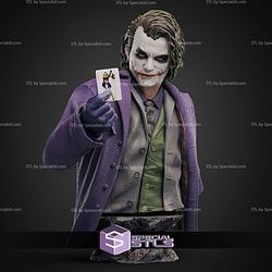 The Clown Joker Heath Ledger Bust 159mm STL Files 3D Model
