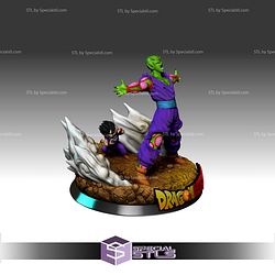 Piccolo Fighting STL Files 3D Model