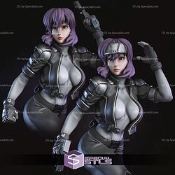 Motoko Kusanagi 2 Version STL Printer Files 3D Model