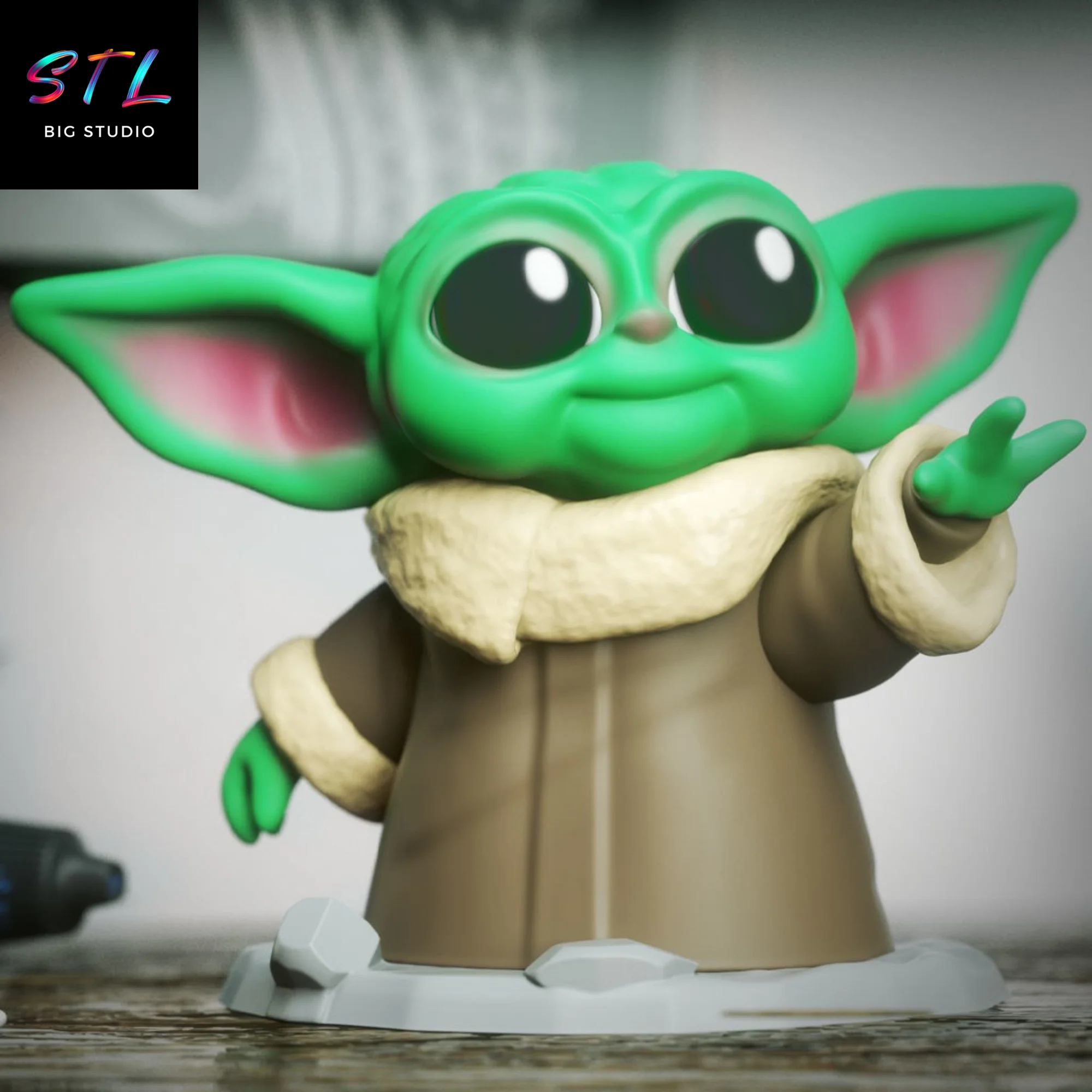 Grogu Chibi STL | Star Wars | 3D Printable Figure Model