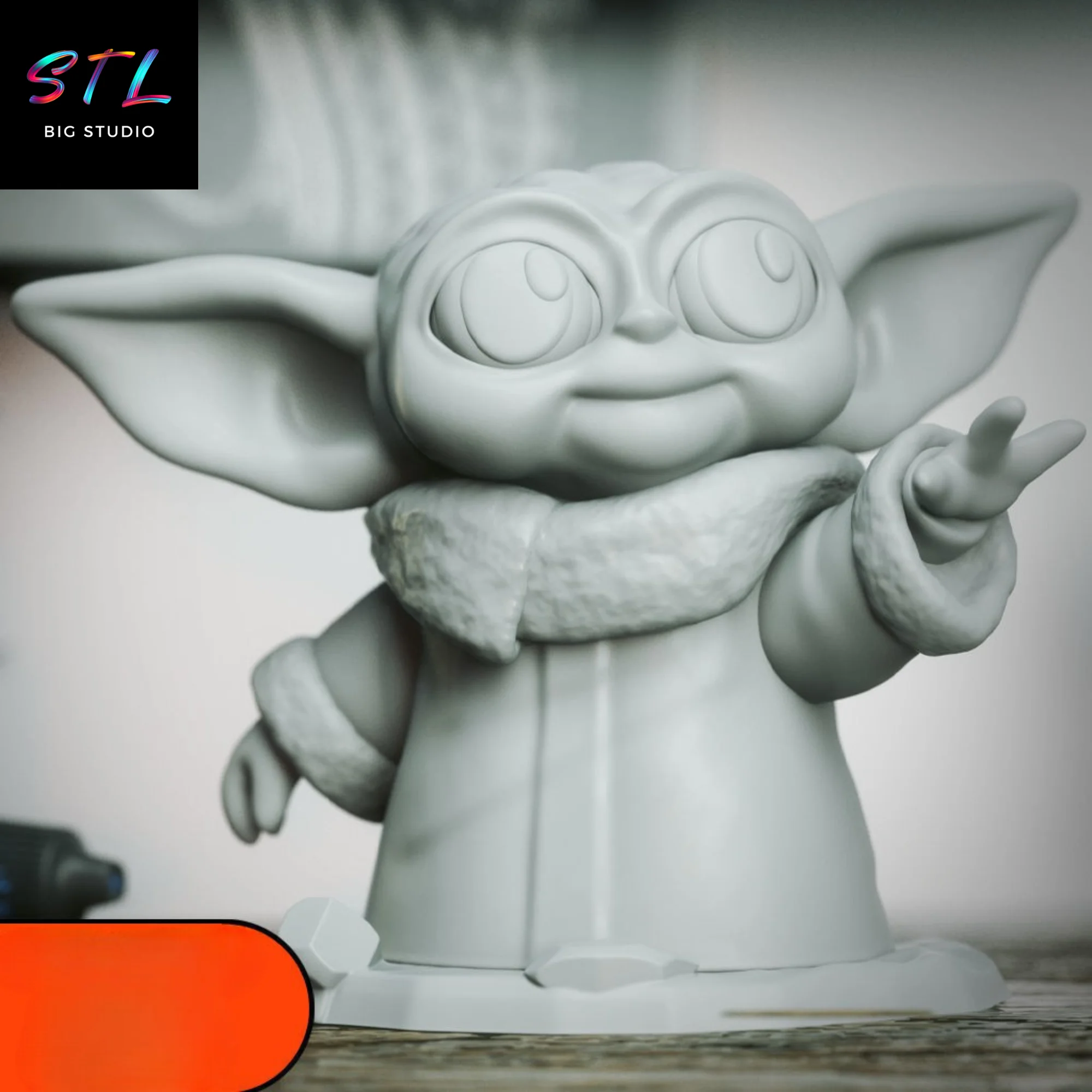 Grogu Chibi STL | Star Wars | 3D Printable Figure Model — view 2