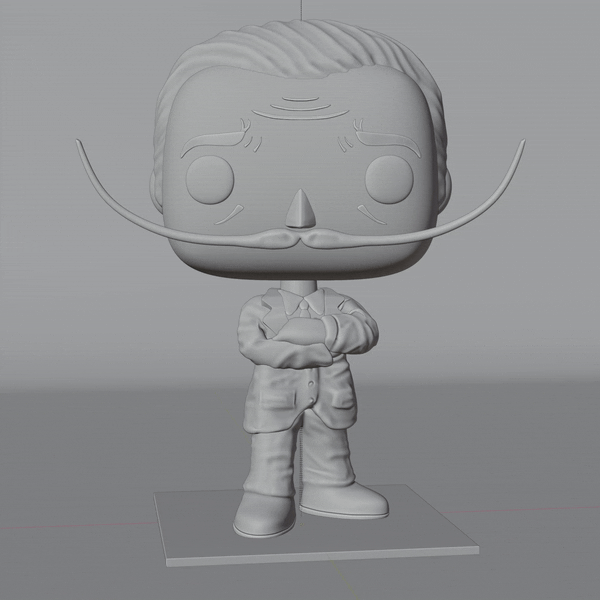 Funko Pop Salvador Dali Persistence Of Memory Diorama 3D STL Model
