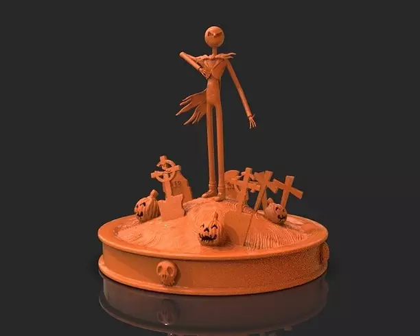 Jack Skelligton 3D Print ZTL Model
