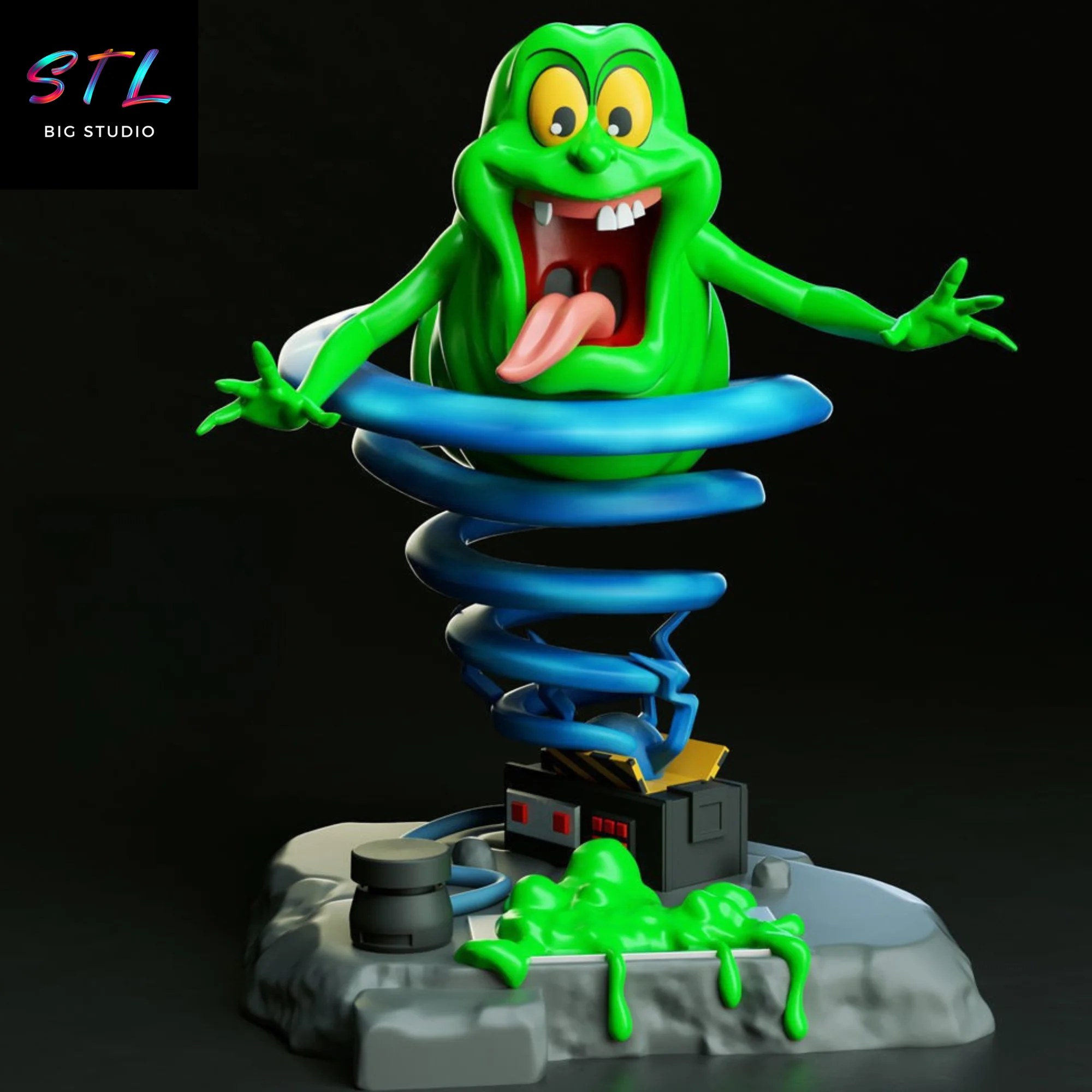 Slimer STL | Ghostbusters | 3D Figure to Print Model