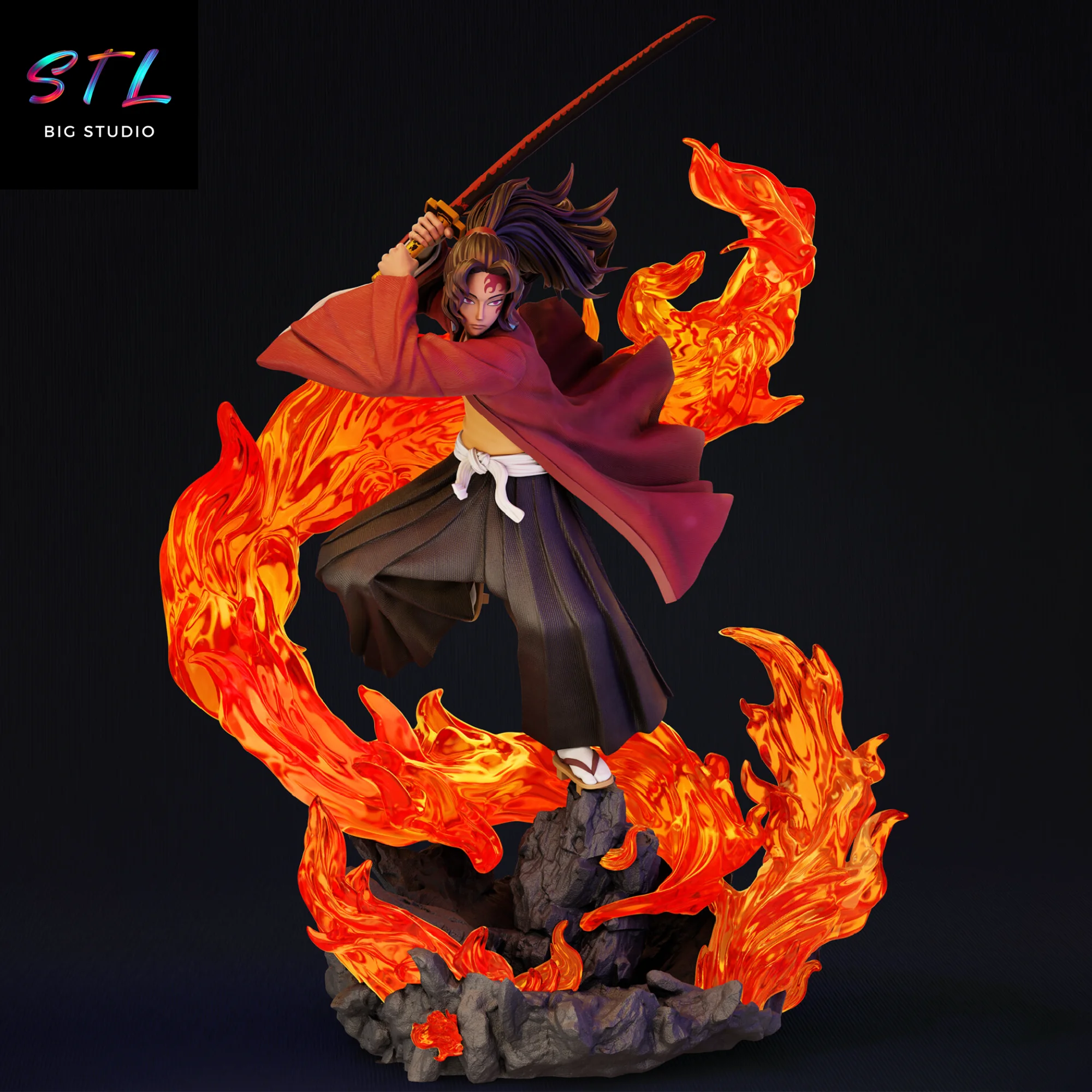 Yoriichi Tsugikuni STL | Demon Slayer | Figure for 3D Printing Model