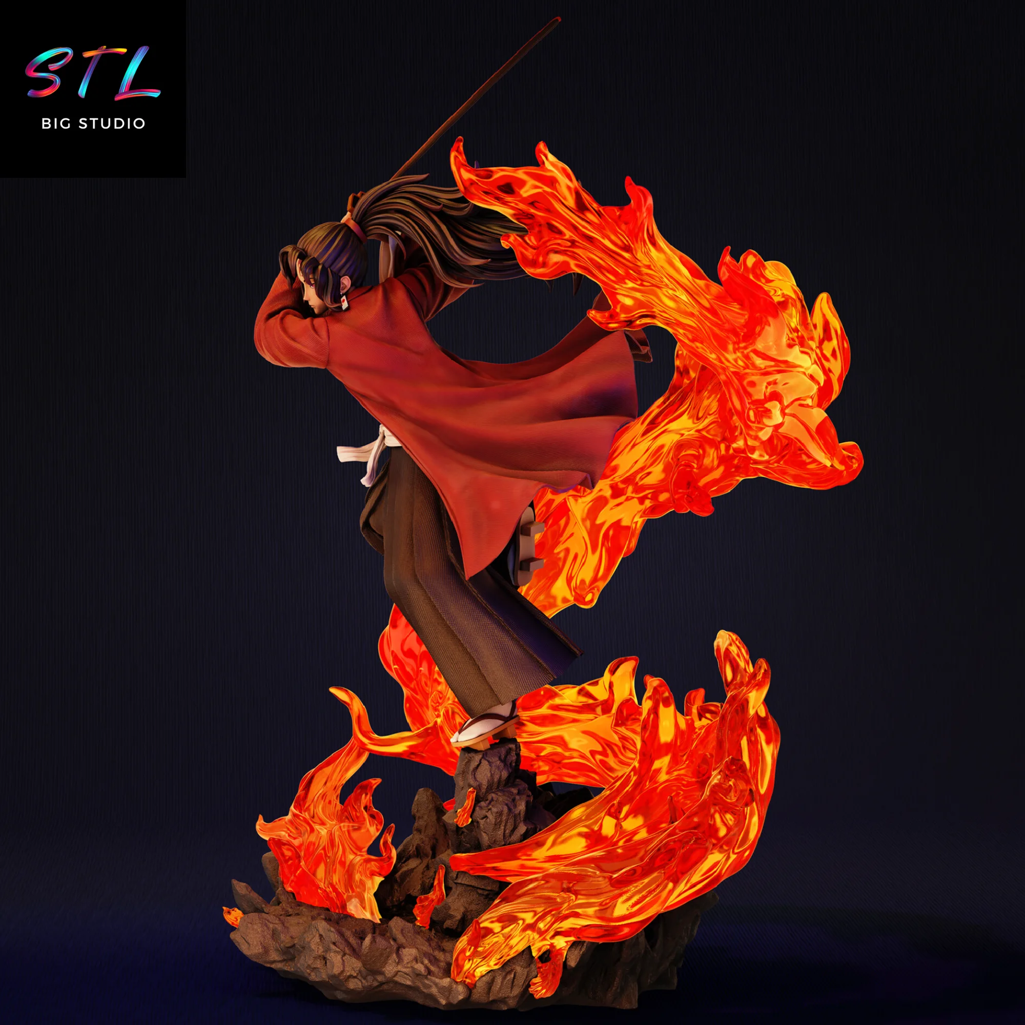 Yoriichi Tsugikuni STL | Demon Slayer | Figure for 3D Printing Model — view 2