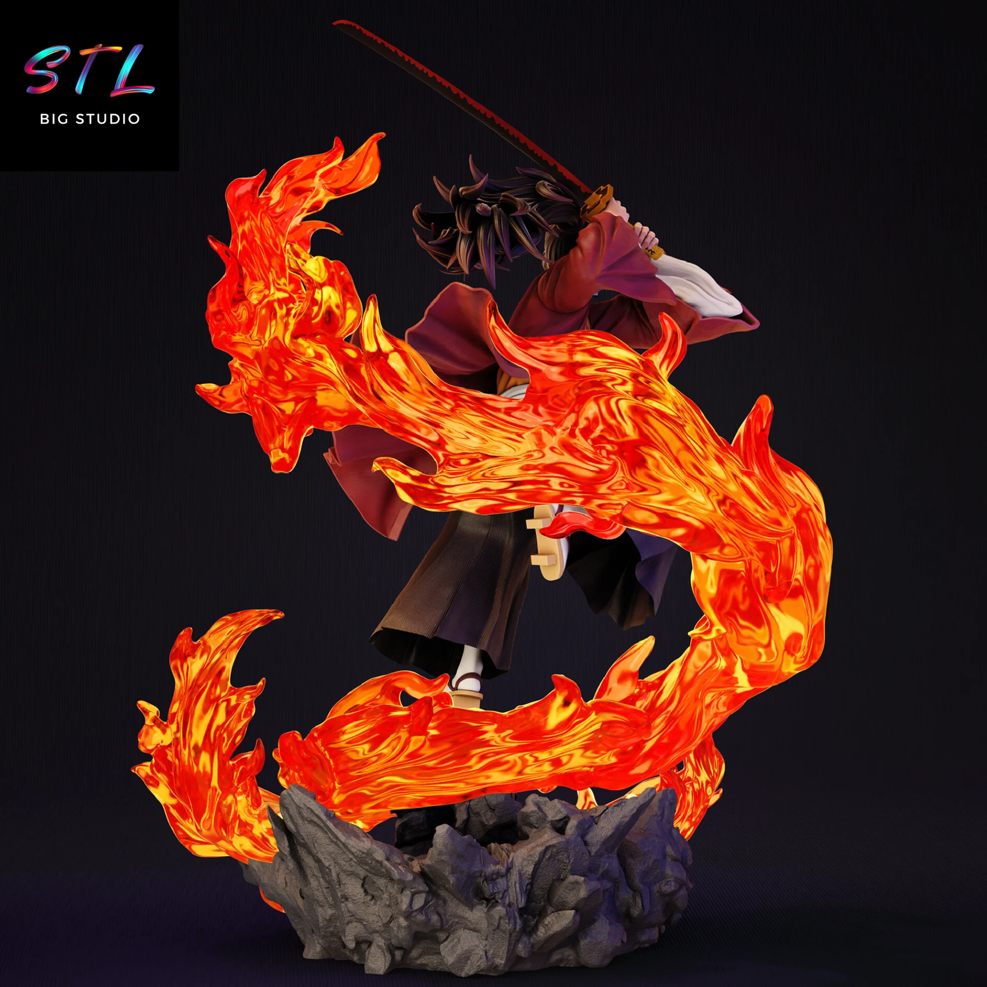 Yoriichi Tsugikuni STL | Demon Slayer | Figure for 3D Printing Model — view 3