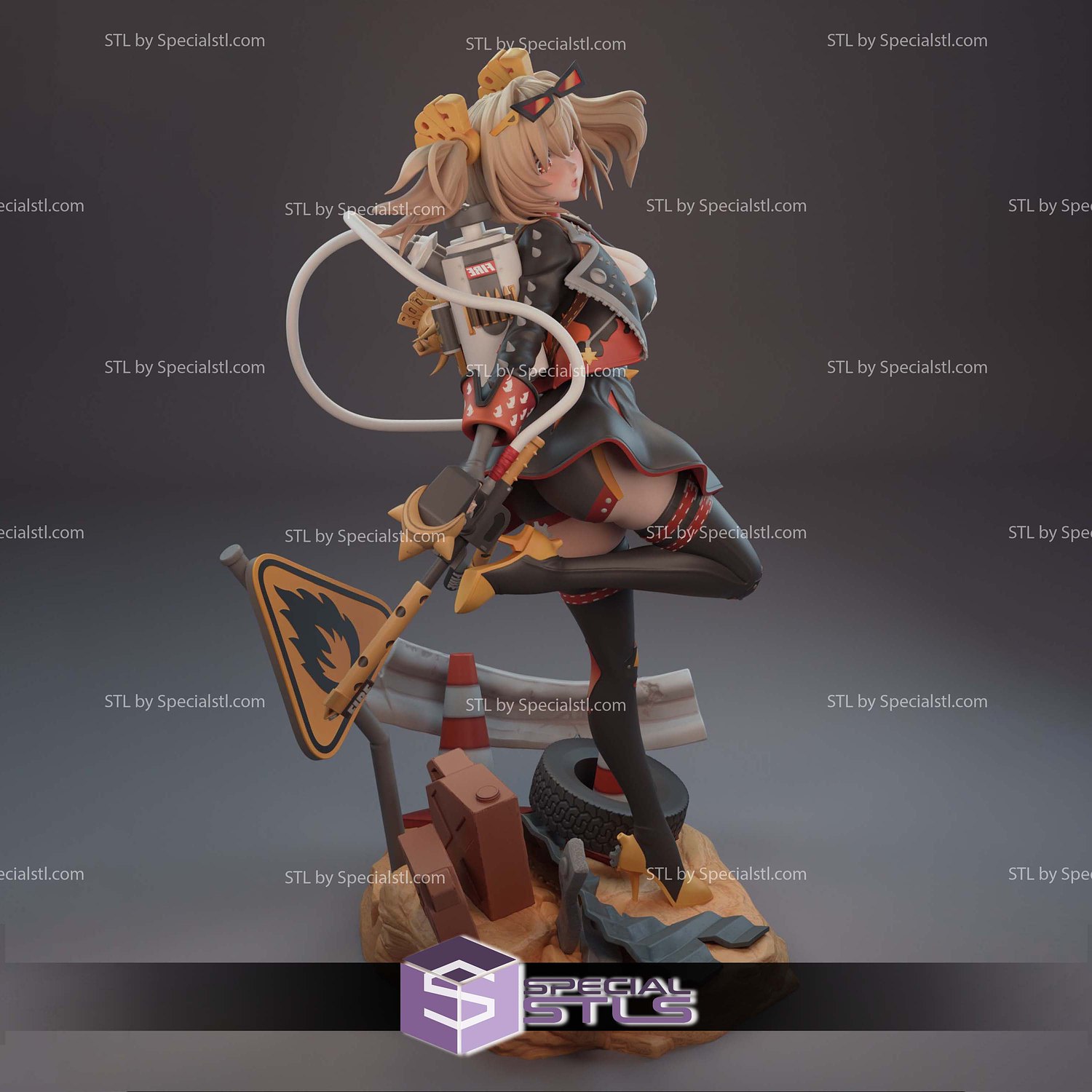 Burnice White V2 3D Print Files STL Model — view 3