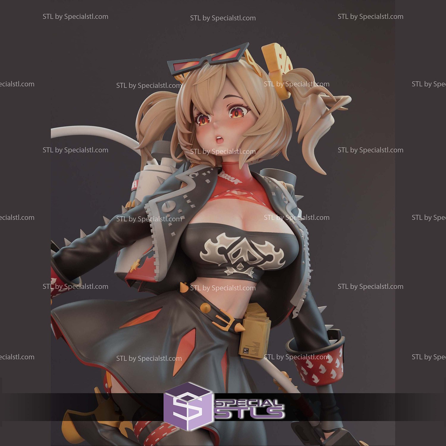 Burnice White V2 3D Print Files STL Model — view 4