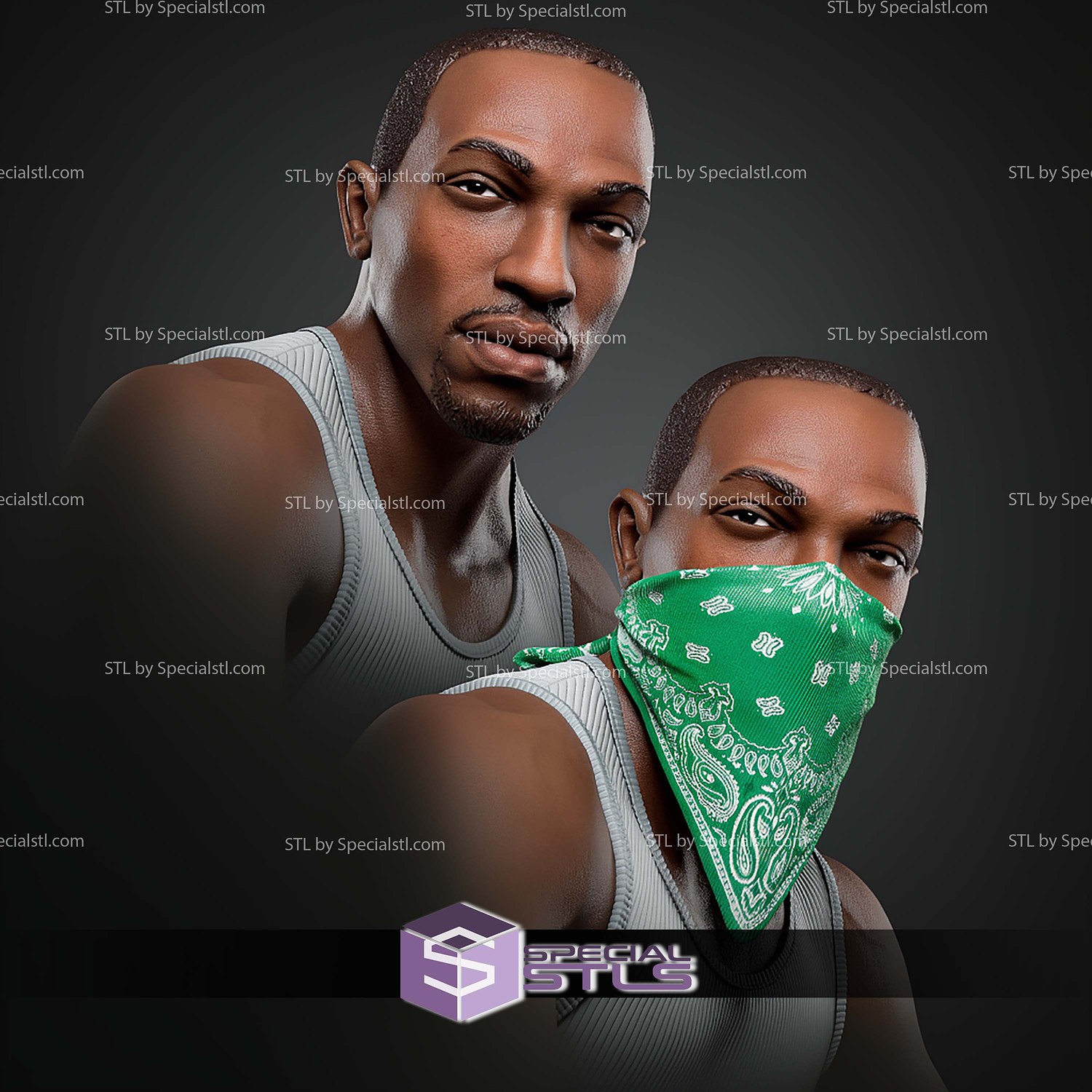 Carl Johnson GTA Bicycle 265mm STL Files 3D Model — view 2