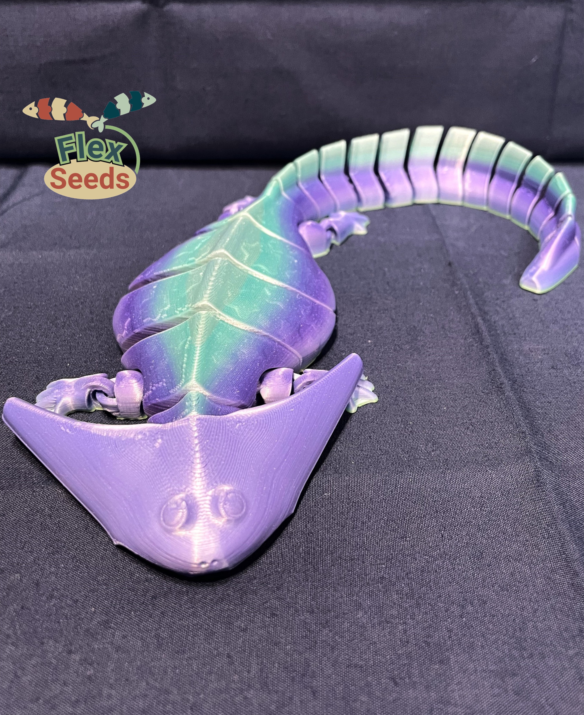 Flexi Diplocaulus (print-in-place) 3D STL Model
