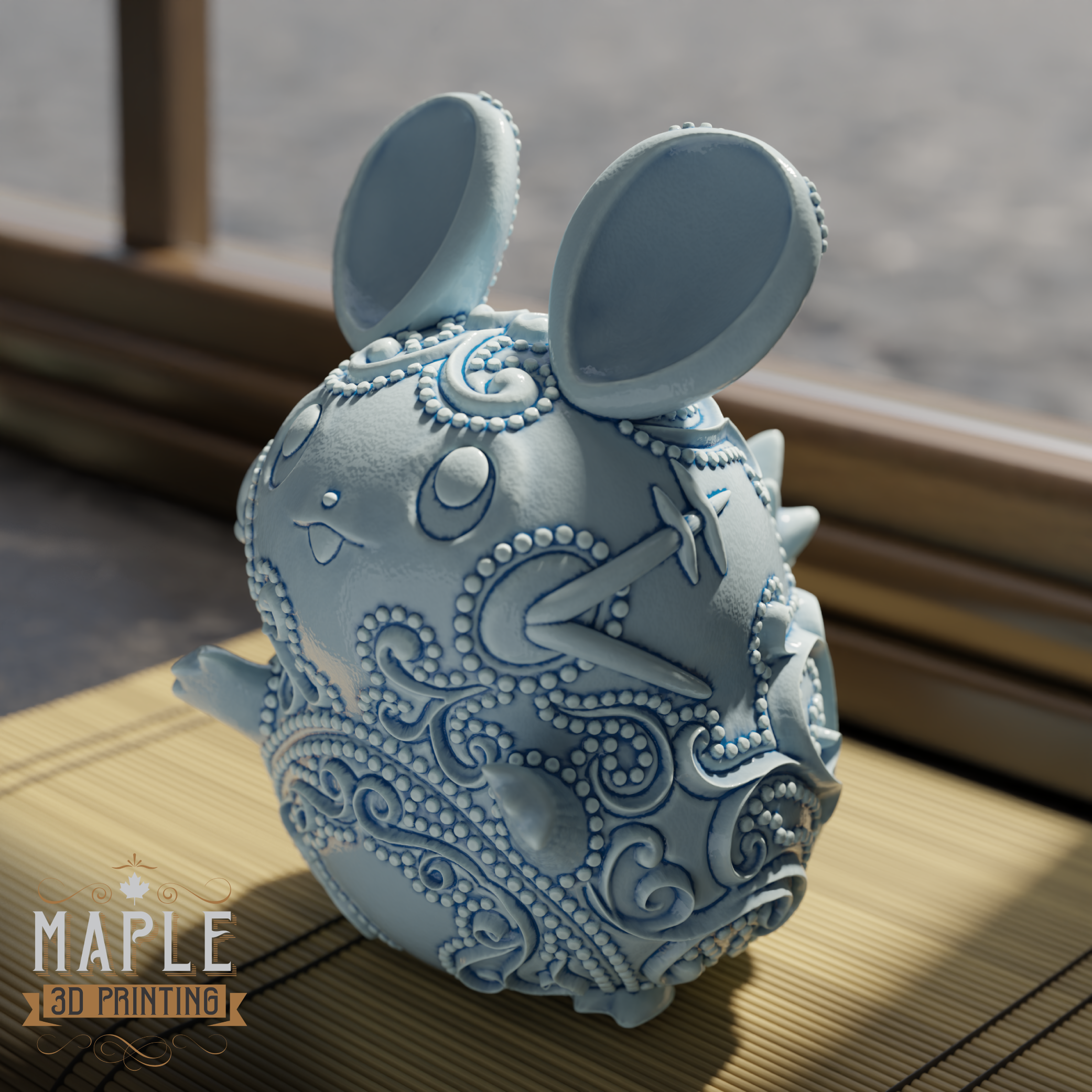 702. Dedenne - Basic & Ornamental 3D STL Model — view 3