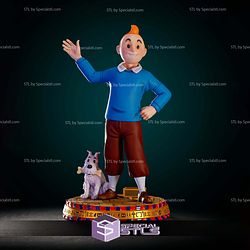 Tintin Fanart STL Files 3D Model