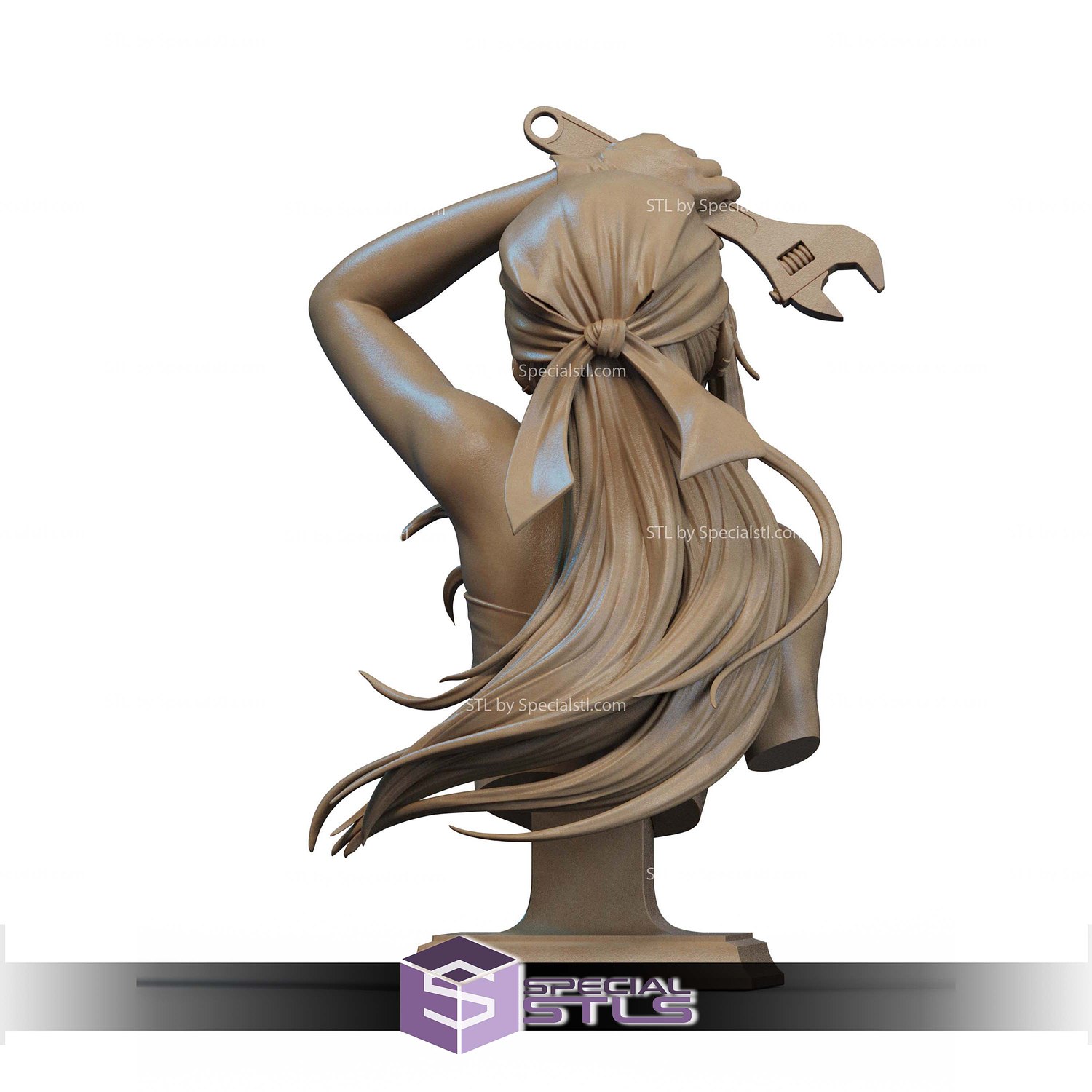 Winry Rockbell Mechanical Bust STL Files 3D Model — view 2