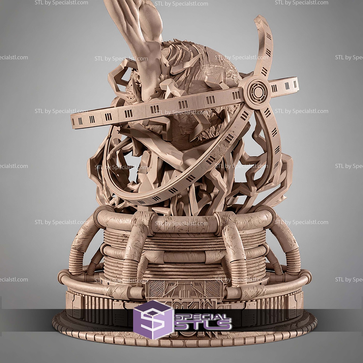 Captain Atom DC Hero STL Files 3D Model — view 2