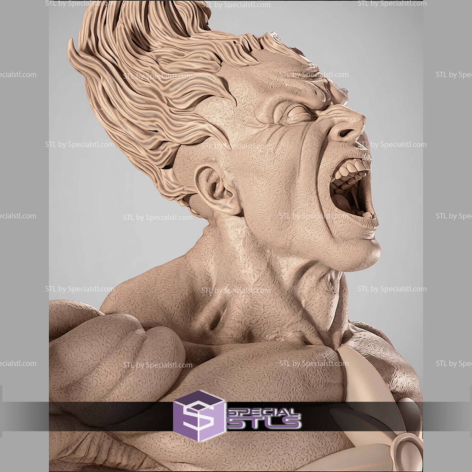 Captain Atom DC Hero STL Files 3D Model — view 5