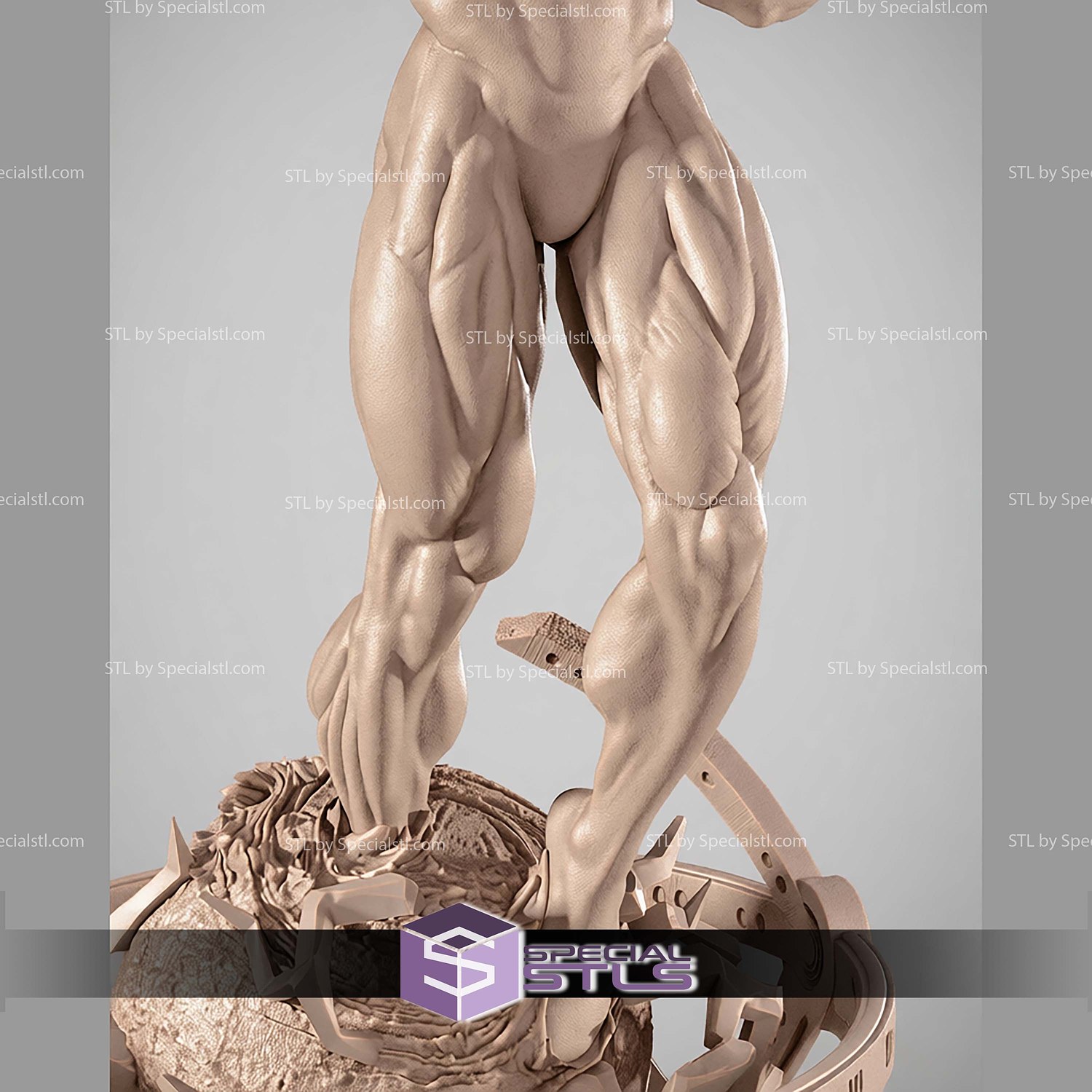 Captain Atom DC Hero STL Files 3D Model — view 6