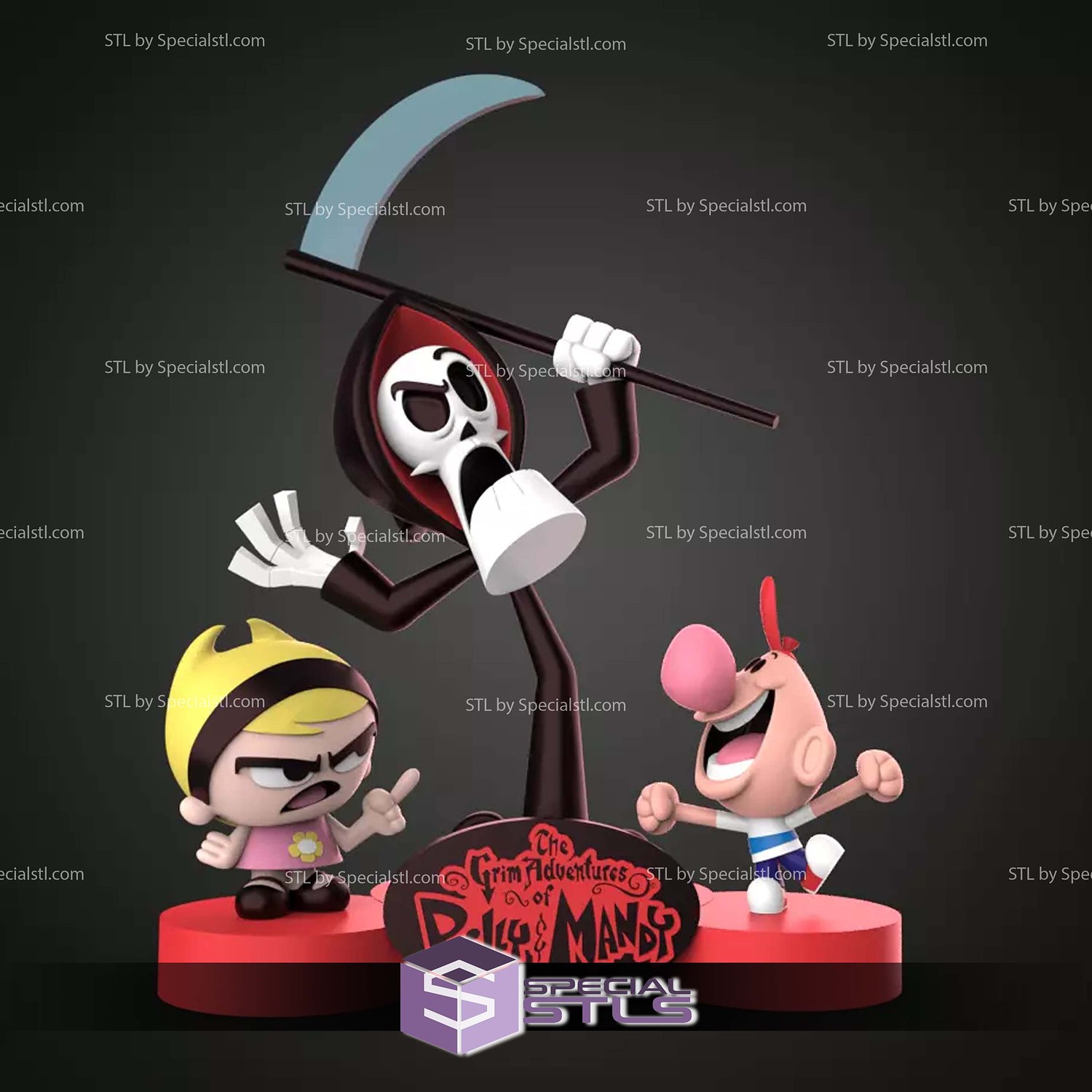 The Grim Adventures of Billy and Mandy STL Files 3D Model — view 2