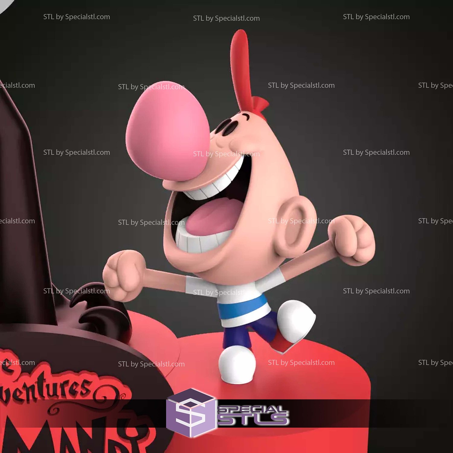 The Grim Adventures of Billy and Mandy STL Files 3D Model — view 5