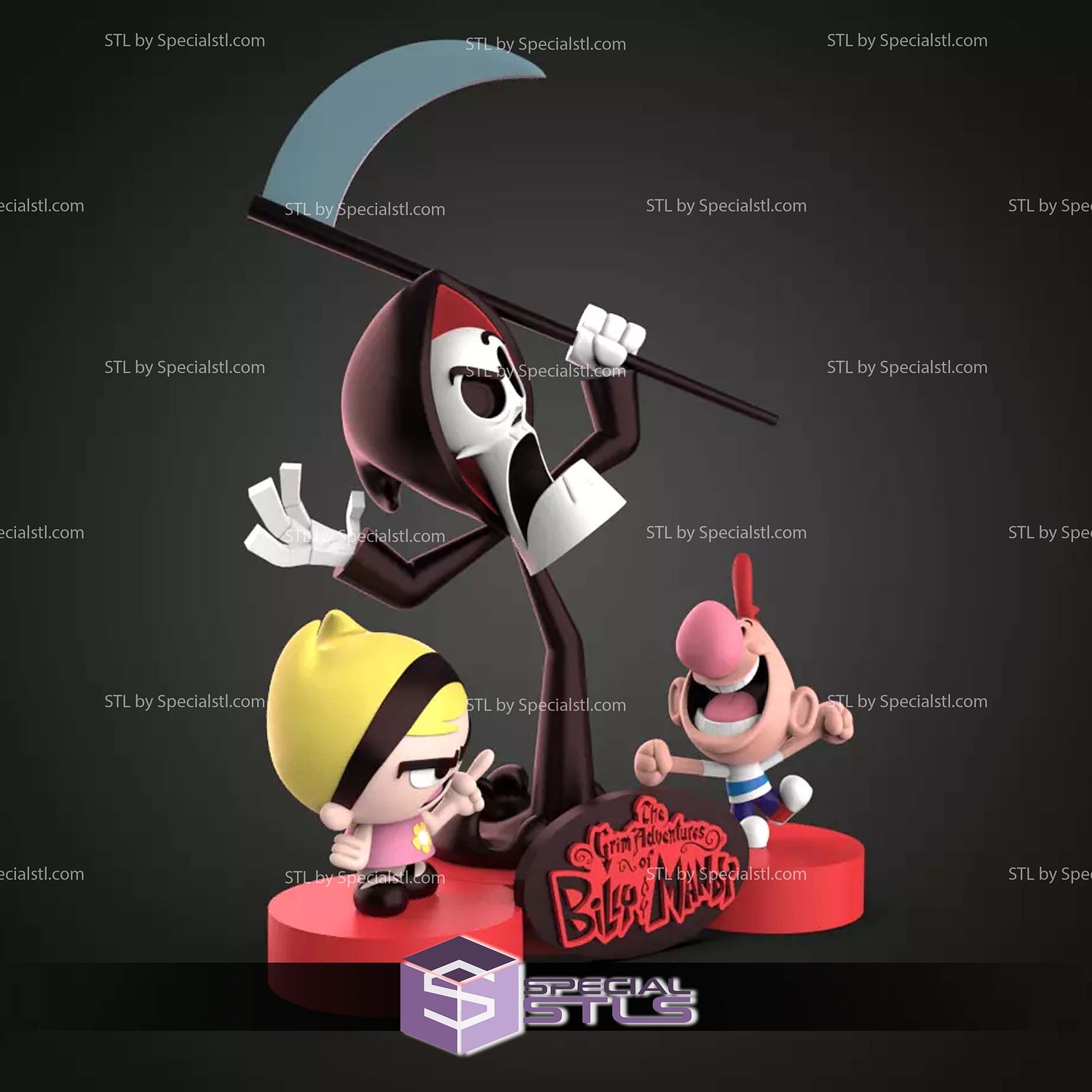 The Grim Adventures of Billy and Mandy STL Files 3D Model — view 6