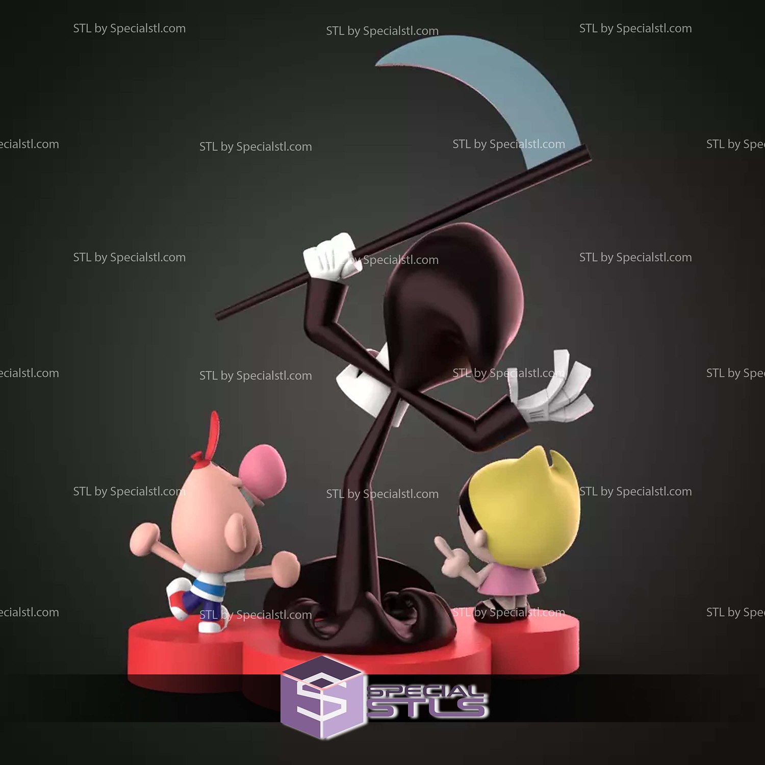The Grim Adventures of Billy and Mandy STL Files 3D Model — view 7