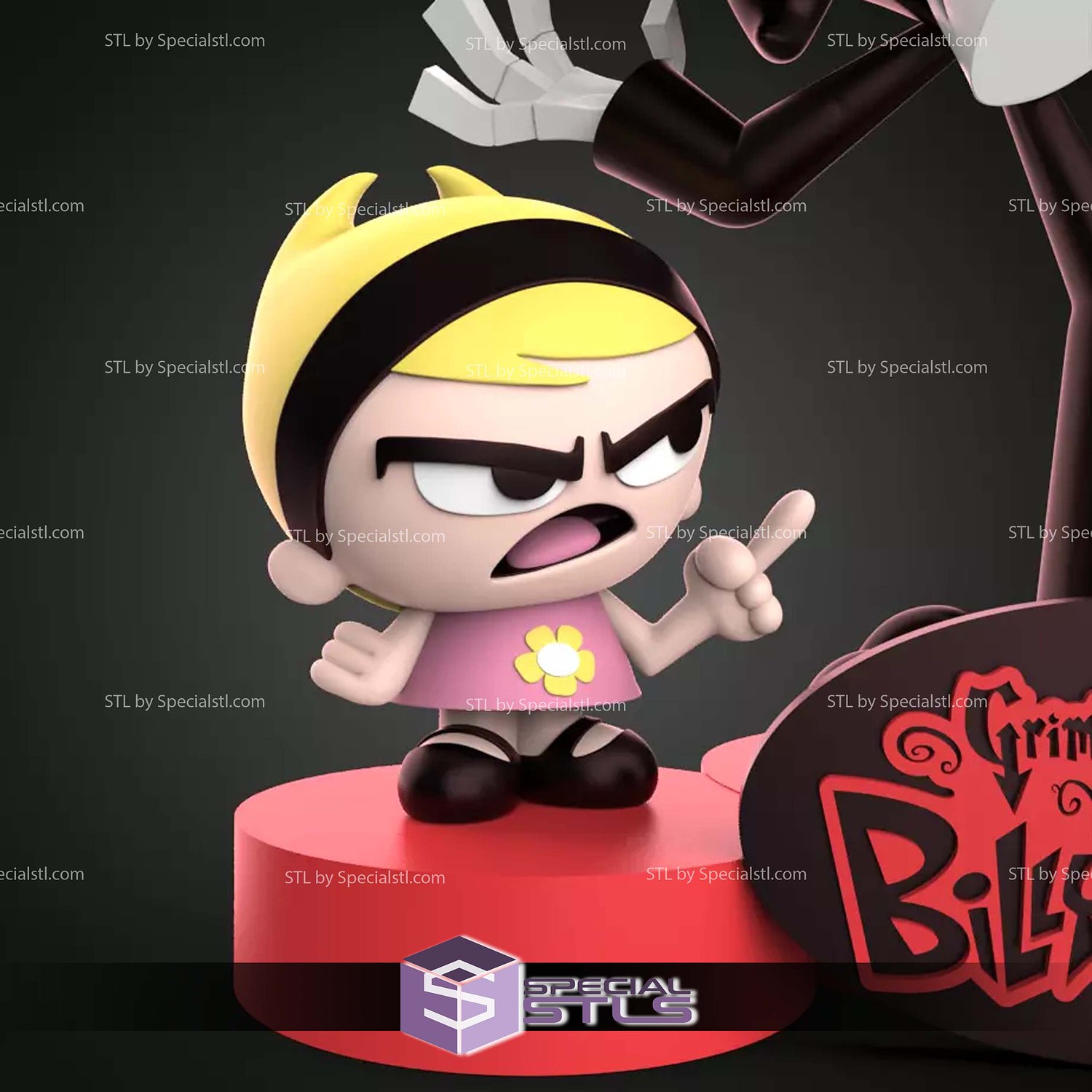 The Grim Adventures of Billy and Mandy STL Files 3D Model — view 8