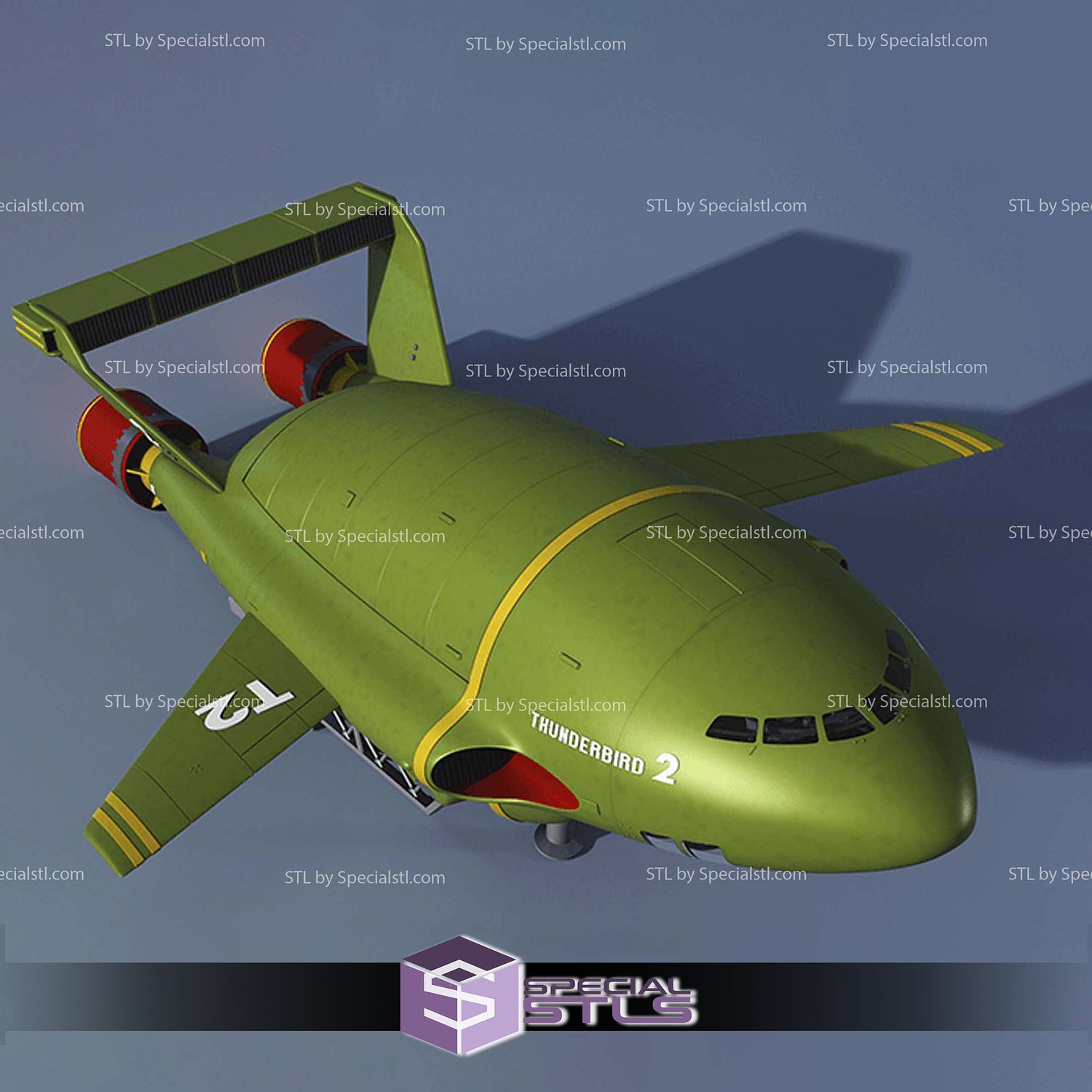 Thunderbird 2 TV Series 3D Printer Files STL Model — view 2
