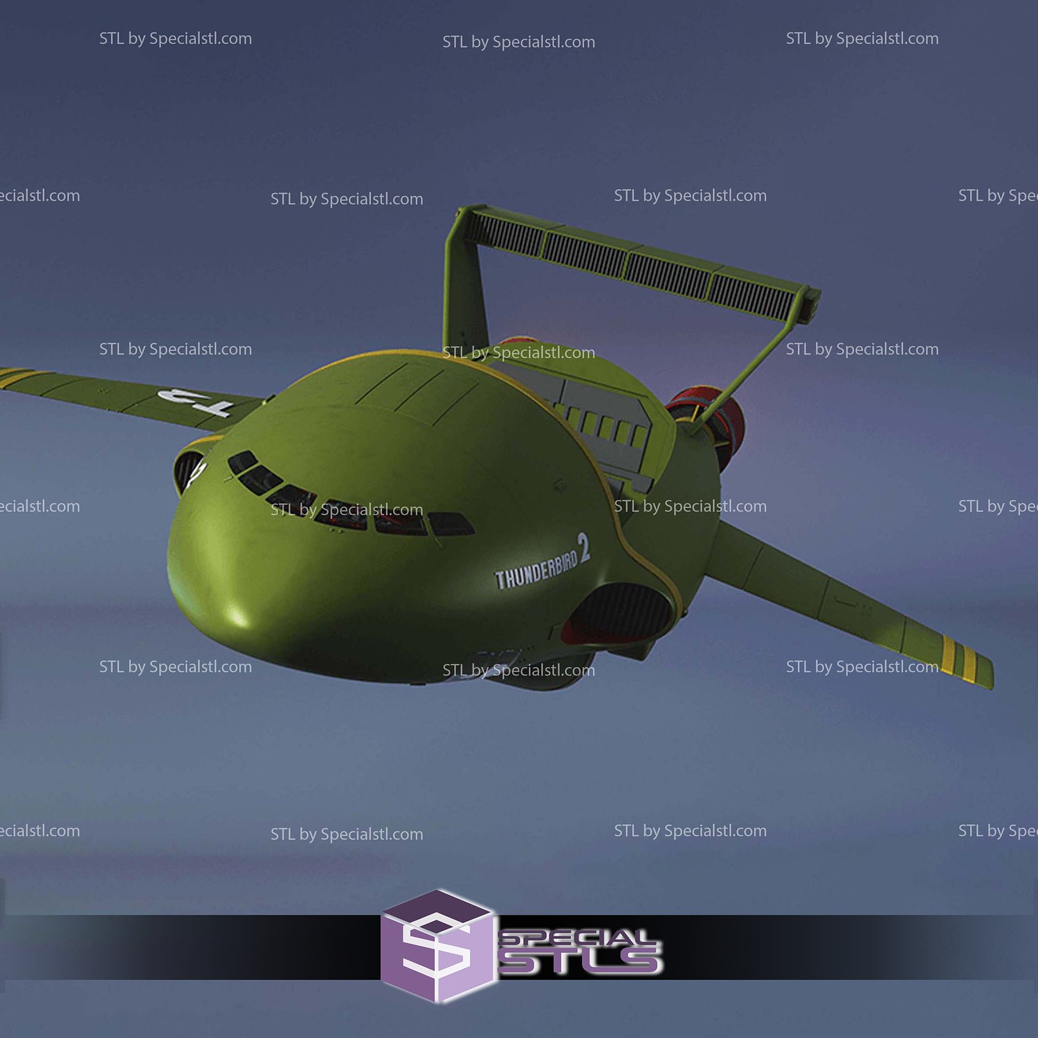 Thunderbird 2 TV Series 3D Printer Files STL Model — view 3