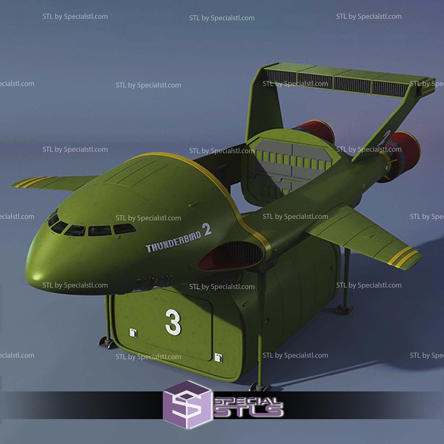 Thunderbird 2 TV Series 3D Printer Files STL Model — view 4