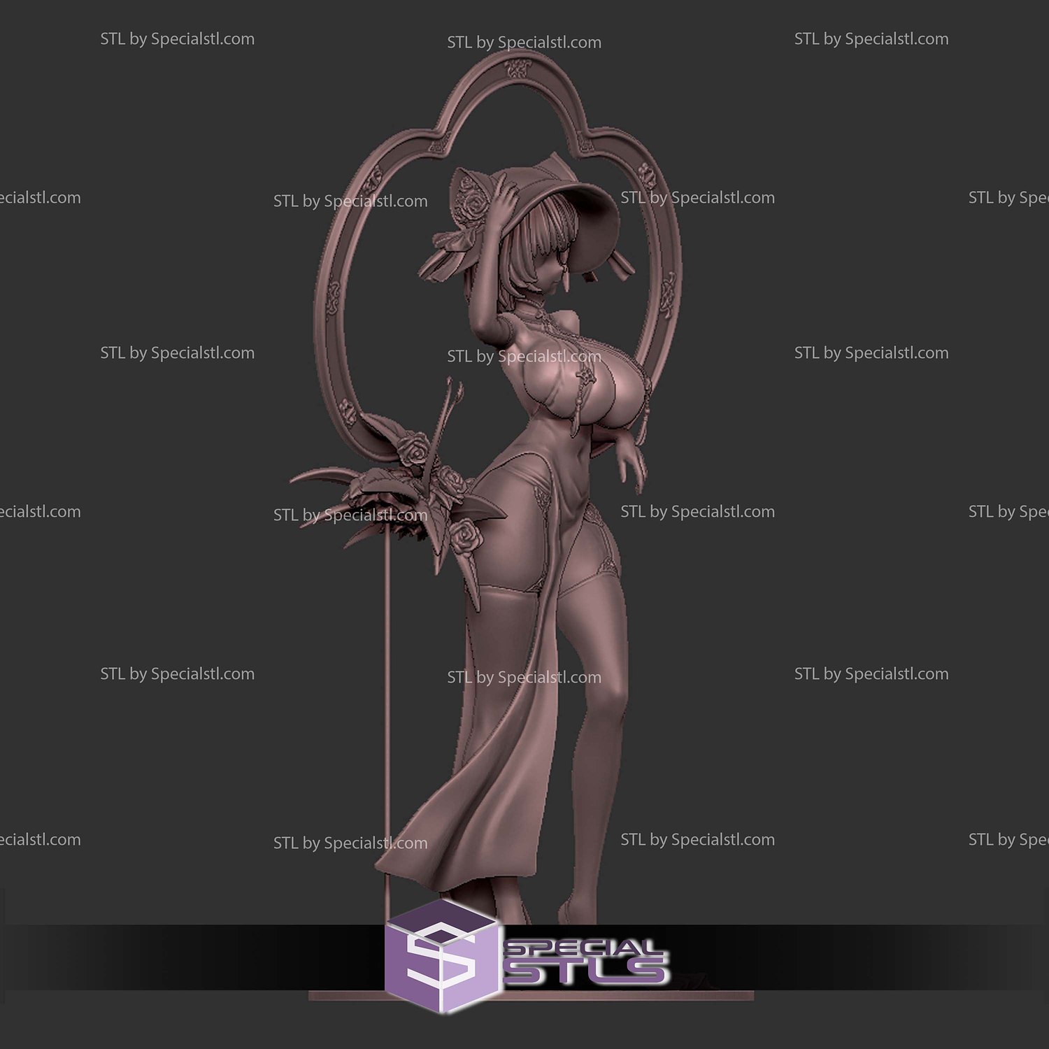 Cheshire Azur Lane Digital STL Files 3D Model — view 4