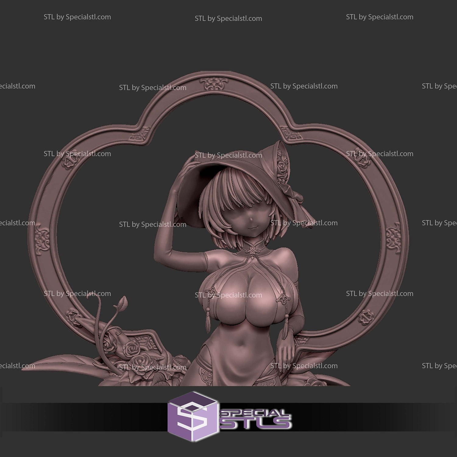 Cheshire Azur Lane Digital STL Files 3D Model — view 7