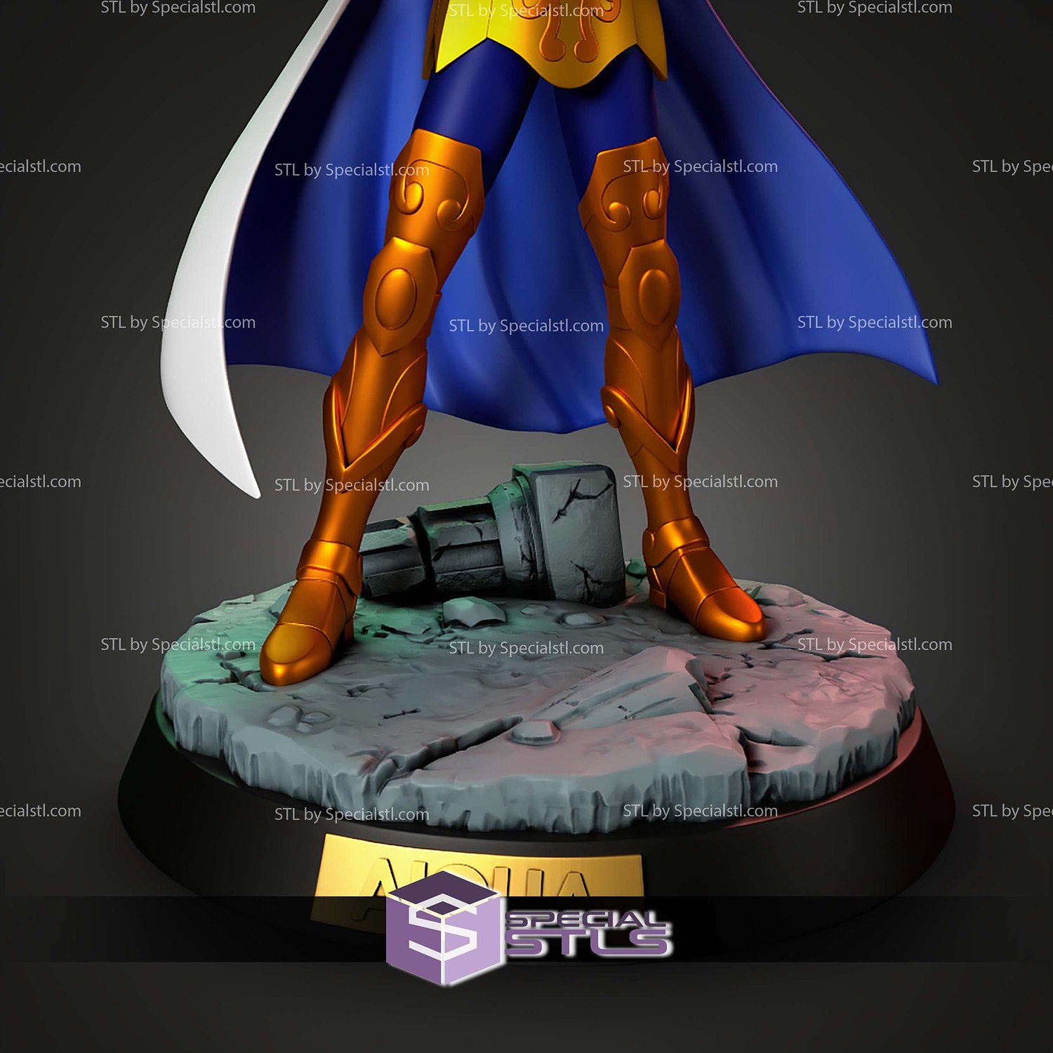 Leo Aiolia 206mm Saint Seiya STL Files 3D Model — view 4