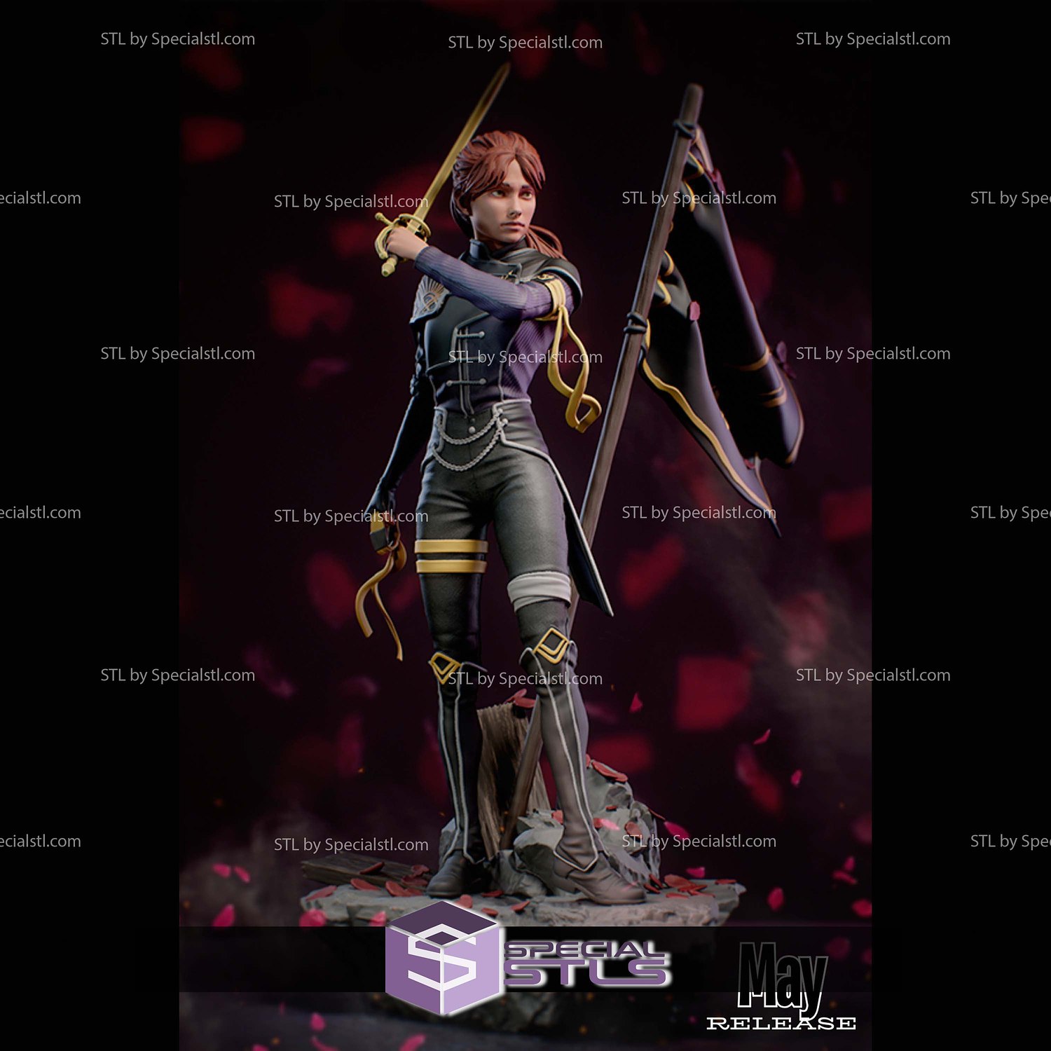 Maelle Clair Obscur Expedition 33 STL Files 3D Model — view 2