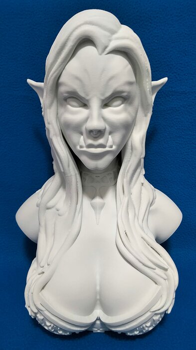 BUSTO ORCA GUAPA 3D STL Model — view 2
